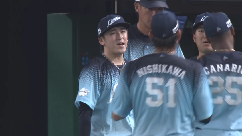 3回表・L西川愛也 鉄壁の守備で右中間を抜けさせない!!