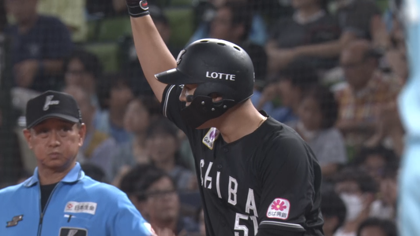 3回表・M山口航輝 レフトへの先制タイムリー!!