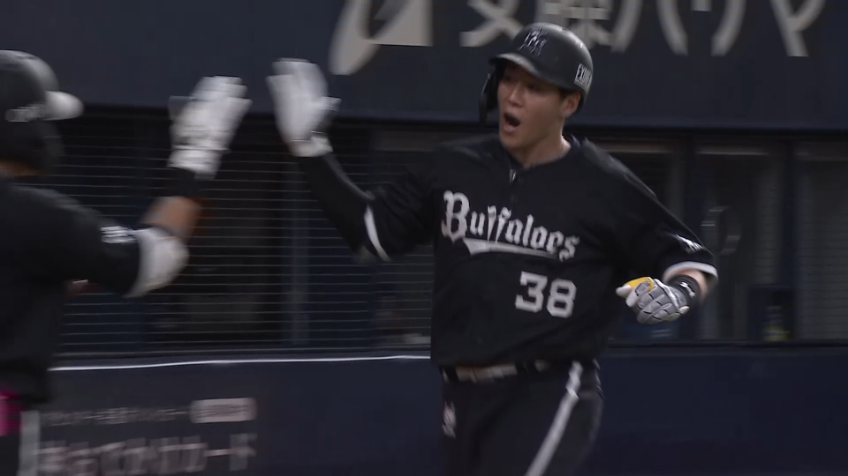 5回裏・B来田涼斗 右中間への第6号ホームランで1点を返す!!