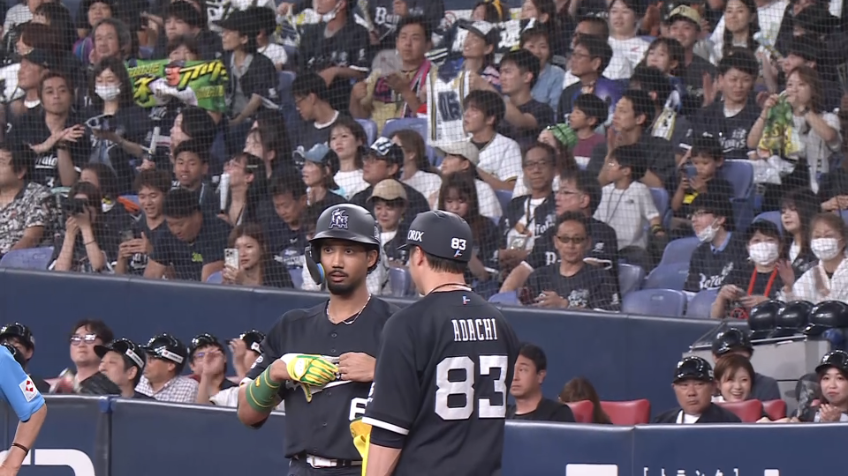 5回裏・B宗佑磨 5試合連続ヒットとなるライトへのタイムリーヒット!!