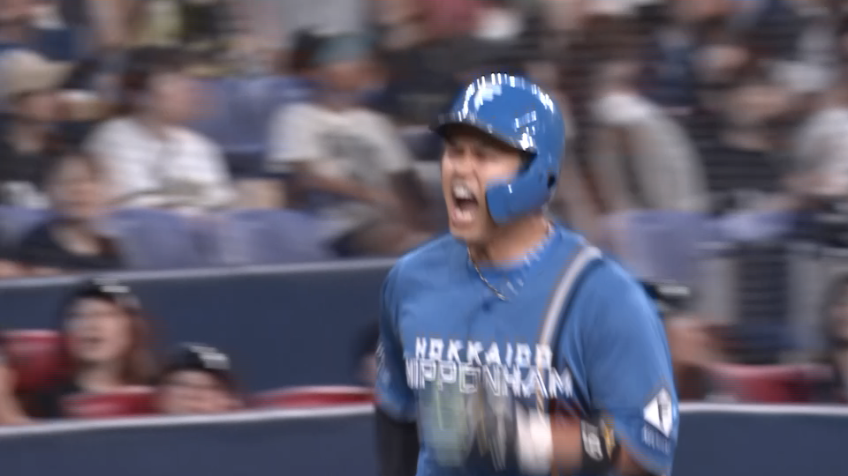8回表・F今川優馬 今季初ヒットは特大アーチとなる代打2ランホームラン!!