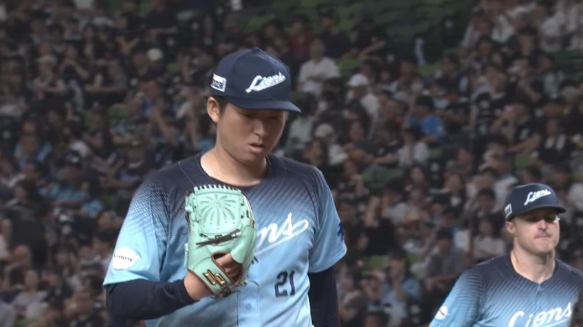 1回表・L武内夏暉 初回を3者連続三振に抑える!!