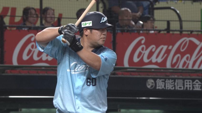 5回裏・L中村剛也 ベテランの一振りで追加点を挙げる!!