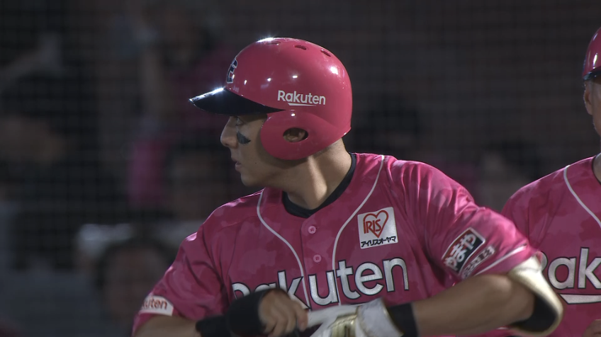 3回裏・E村林一輝 センター前に落ちる2点タイムリーヒットで逆転!!