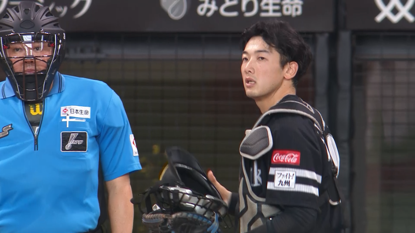 3回裏・H山本祐大 素早い送球で見事盗塁阻止!!