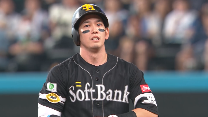 5回表・H栗原陵矢 レフトへのタイムリーヒットを放つ!!