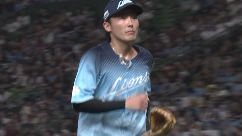 9回表・L源田壮亮 ピッチャーが弾いた打球を華麗に処理!!