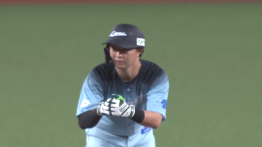 2回裏・L山村崇嘉 ライトへの同点タイムリー2ベース!!