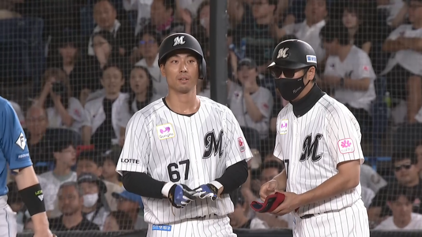 8回裏・M茶谷健太 今季初ヒットを放つ!!