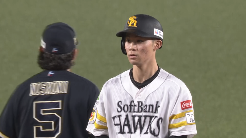 4回裏・H庄子雄大 完璧なスタートで今季16個目の盗塁!!