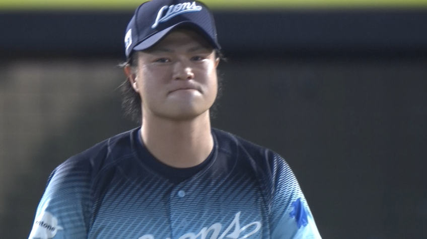 9回裏・L甲斐野央 抜群の反応でライナーをキャッチ!!