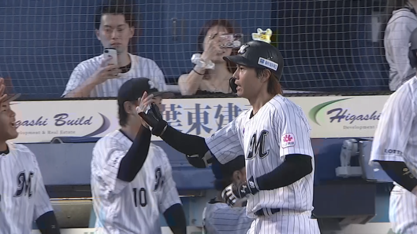 1回裏・M藤原恭大 ライトスタンドへ放った先頭打者アーチ!!