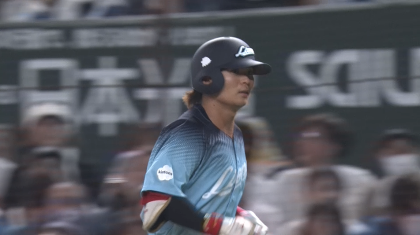 6回裏・L仲田慶介 レフトへの犠牲フライで本日2打点目!!