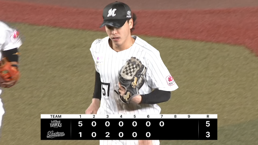 7回表・M小川龍成 華麗なグラブさばきを見せる!!