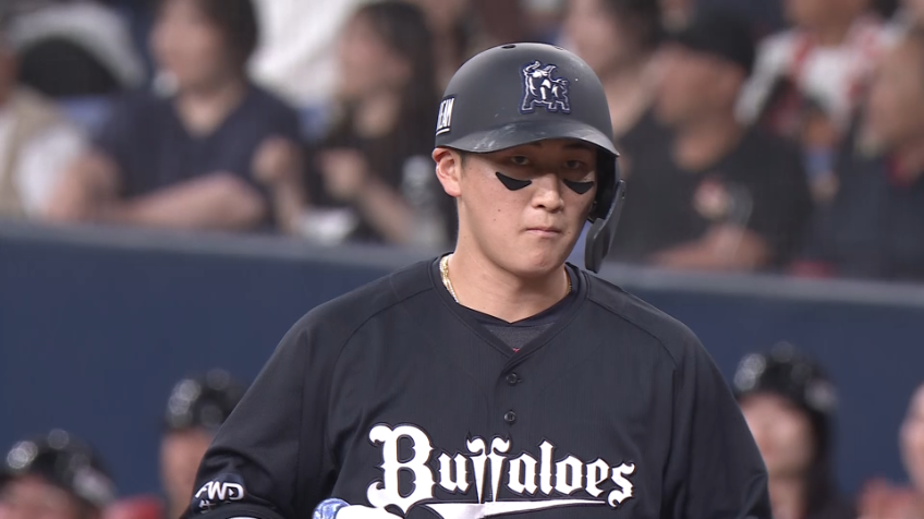 5回裏・B紅林弘太郎 レフトへのタイムリーでわずか1点差!!
