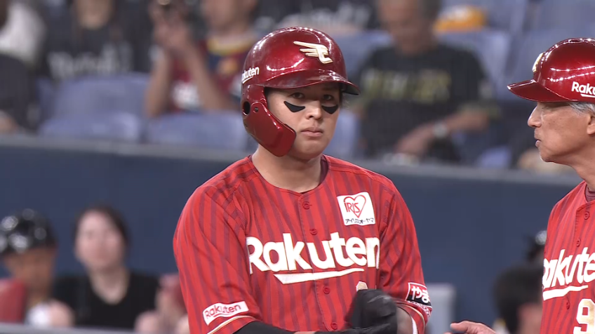 9回表・E黒川史陽 一二塁間を抜けるタイムリーヒットを放つ!!
