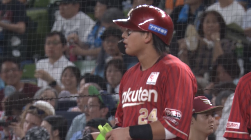 5回表・E黒川史陽 一二塁間を破るタイムリーで1点を返す!!