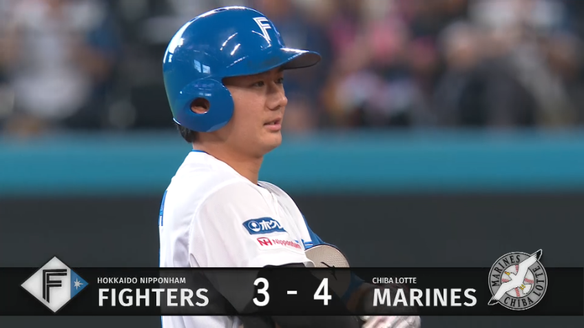 4回裏・F大塚瑠晏 ライトへ2点タイムリー2ベースヒット!!