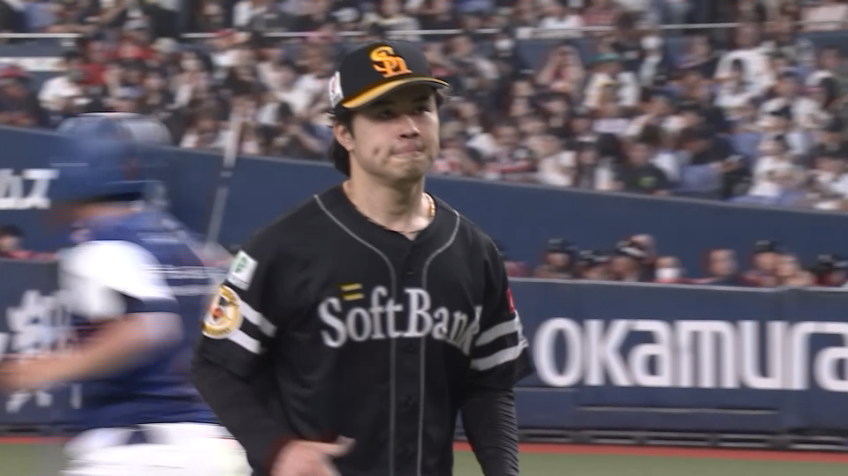 1回裏・H松本晴 初回を三者凡退に抑え立ち上がり上々!!