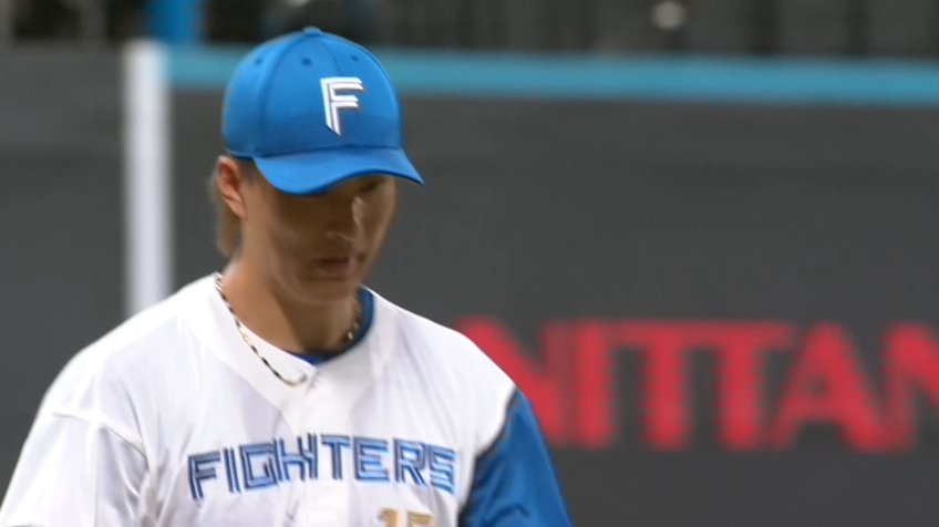 8回表・F達孝太 8回123球10奪三振1失点の好投を見せる!!