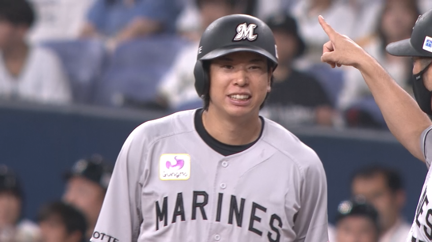 2回表・M上田希由翔 ライトへの同点タイムリーヒット!!