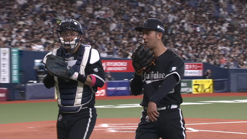 6回表・B田嶋大樹 ピンチを招くも最後は空振り三振を奪う!!
