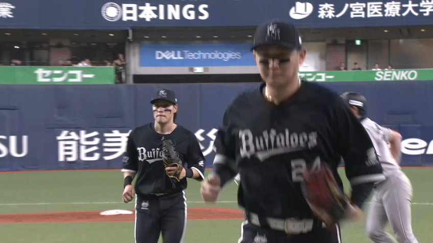9回表・B紅林弘太郎 ファインプレーで失点を防ぐ!!