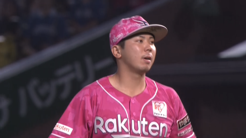 8回表・E泰勝利 高めのストレートで空振り三振を奪う!!