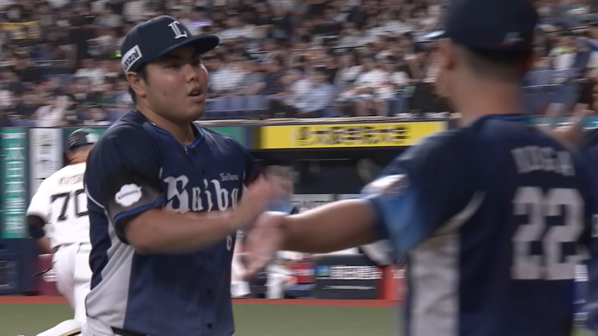 8回裏・L平良海馬 8回無失点の好投で11勝目を挙げる!!