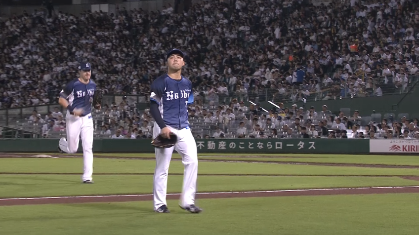 6回裏・L豆田泰志 2回1/3を4奪三振無失点で抑える好投!!