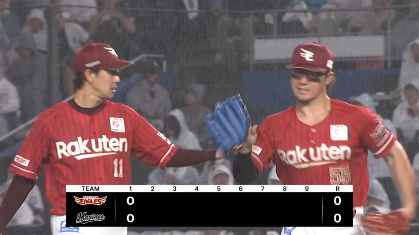 1回裏・E岸孝之 初回から安定した好投!! 3者凡退に抑える!!