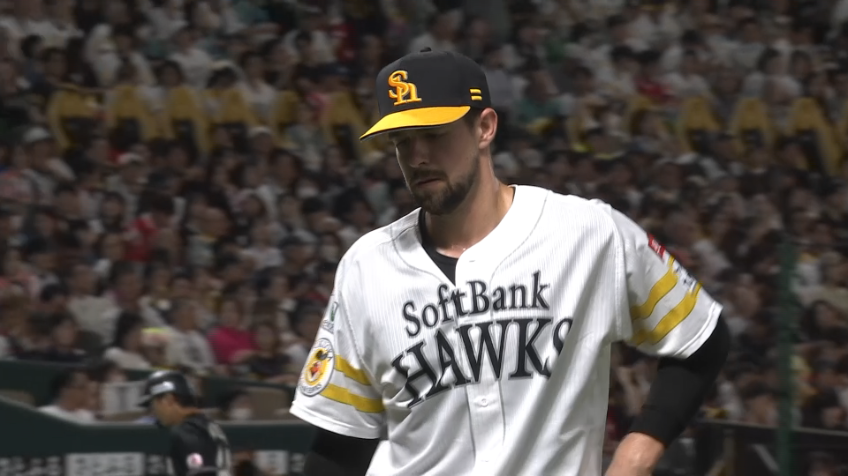 5回表・Hラトリッジ 来日初登板で5回1失点の好投を見せる!!