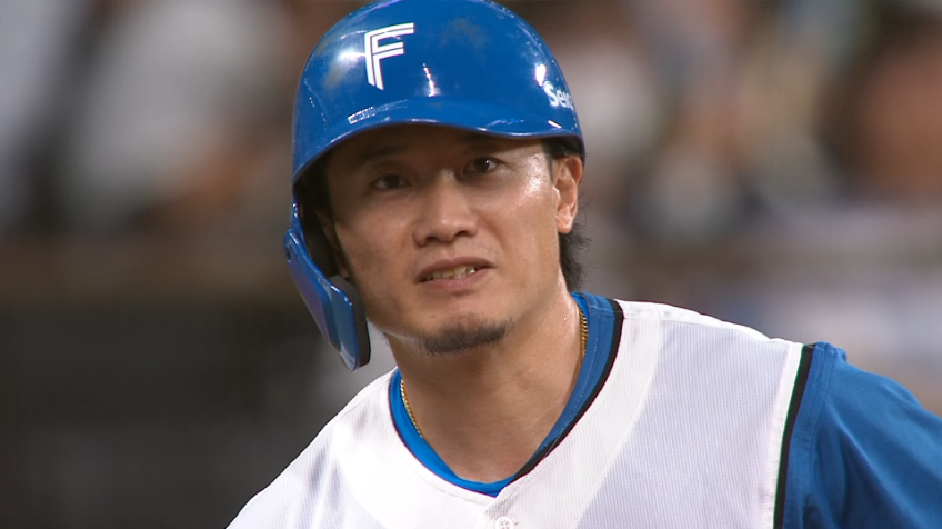 7回裏・F西川遥輝 センターへのタイムリー3ベースヒット!!