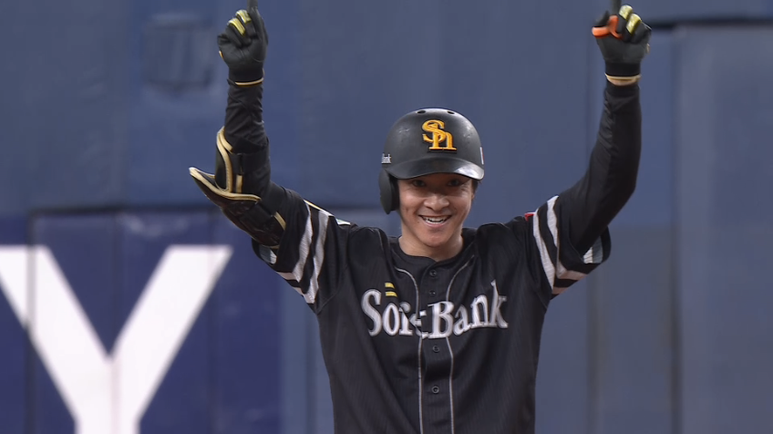 4回表・H柳町達 均衡を破る先制のタイムリー2ベースヒット!!