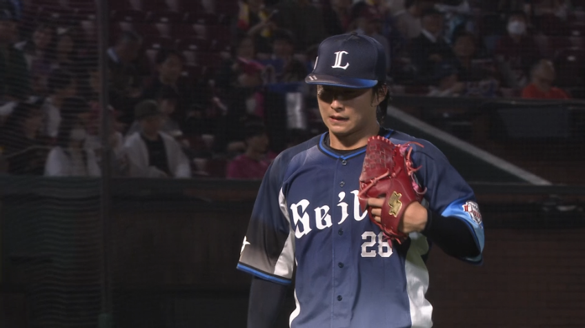 1回裏・L森脇亮介 プロ初の先発は3者凡退に打ち取る!!