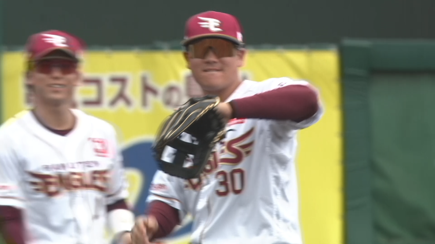 2回表・E繁永晟 三遊間の打球に追いつくナイスプレー!!