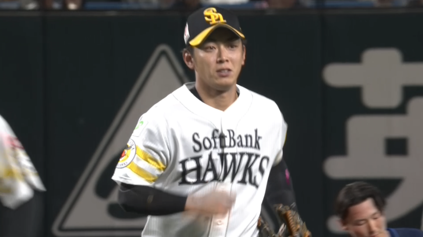 5回表・H今宮健太 後ろに下がりつつ好判断でアウトを奪う!!