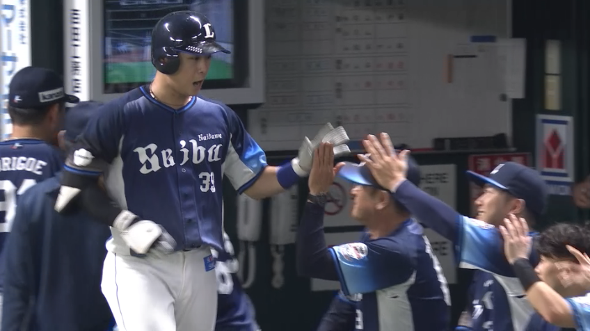 8回表・L平沢大河 ライトへの第3号ソロホームラン!!