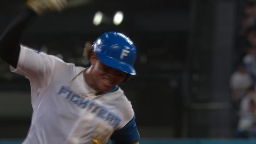 6回裏・F水谷瞬 レフトへの2ランHRで逆転に成功する!!