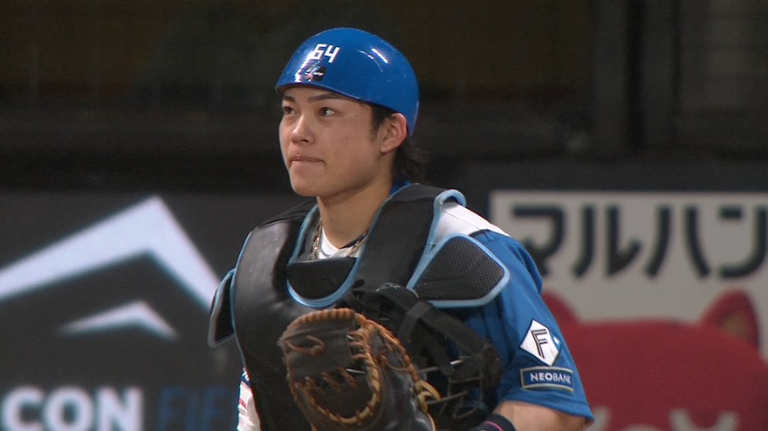 7回表・F田宮裕涼・中島卓也 息の合った連携で見事に盗塁阻止!!