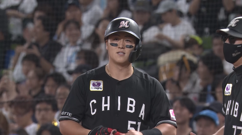 6回表・M山口航輝 ライトへ先制のタイムリーヒットを放つ!!