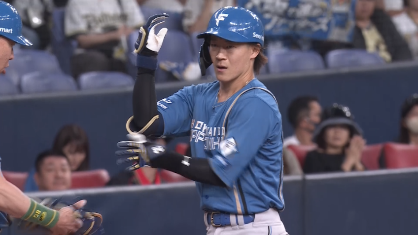 5回表・F矢澤宏太 左中間を破る3ベースヒット!!