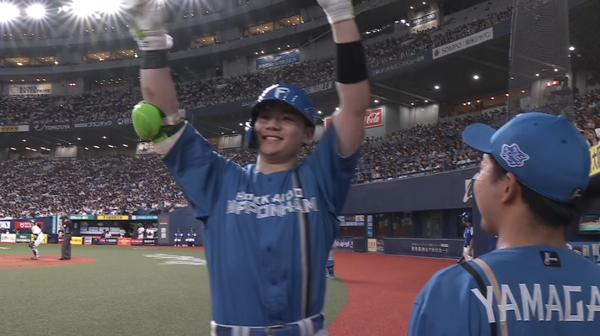 9回表・F清宮幸太郎 ライトへの23号ソロホームランで追加点!!