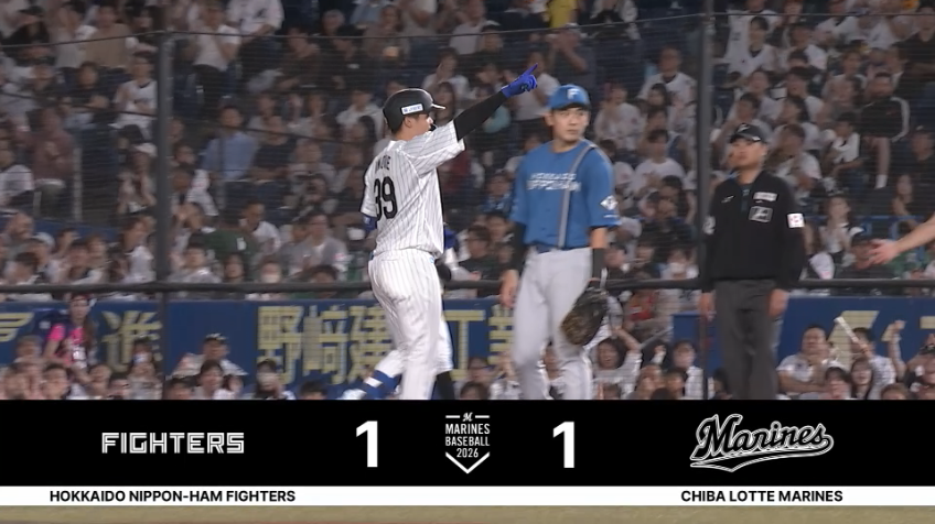 4回裏・M井上広大 三遊間を破る勝ち越しタイムリーヒット!!