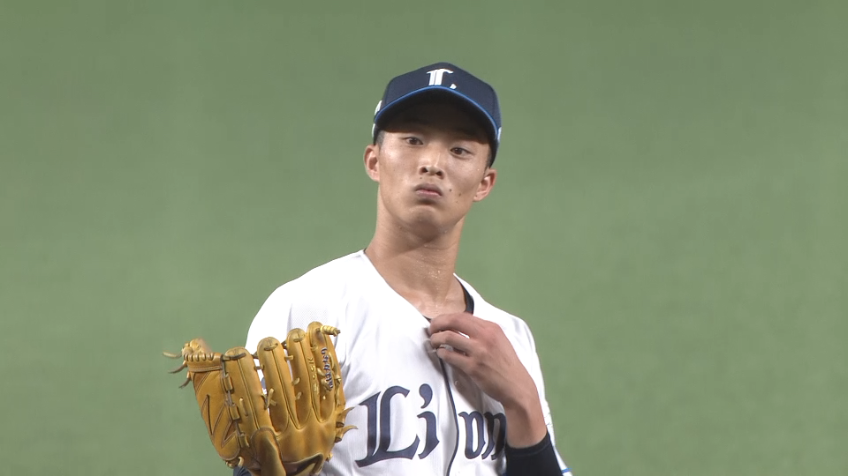 1回表・L冨士大和 プロ初先発での登板で三振を奪う!!