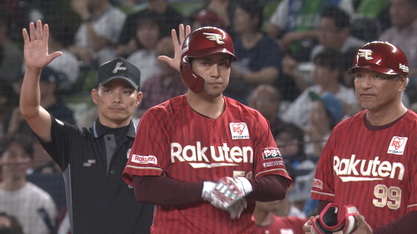 1回表・E小郷裕哉 一二塁間を破るタイムリーヒットで先制!!