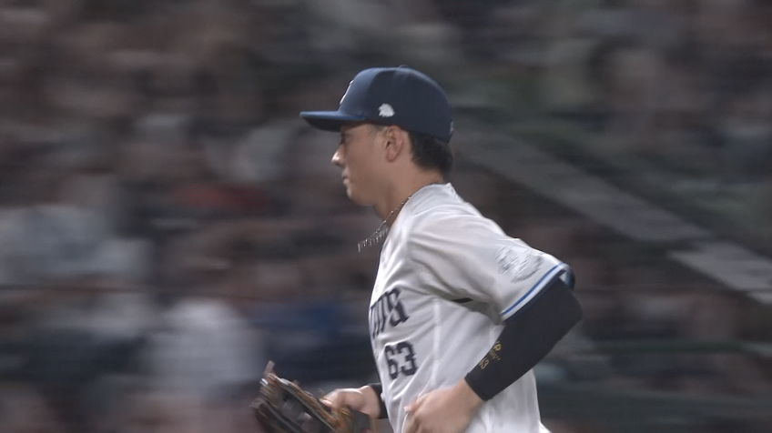 2回表・L長谷川信哉 流れを変える!! 好返球で得点許さず!!