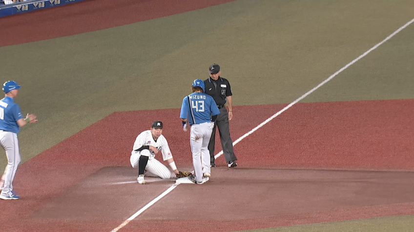 1回表・F水野達稀・矢澤宏太 ダブルスチールでチャンス拡大!!