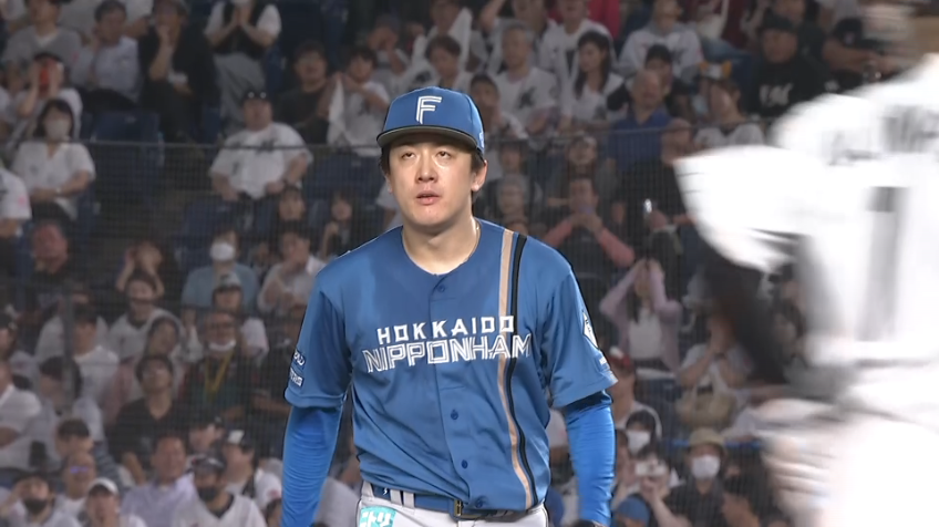 4回裏・F北山亘基 2アウト満塁のピンチを無失点で切り抜ける!!