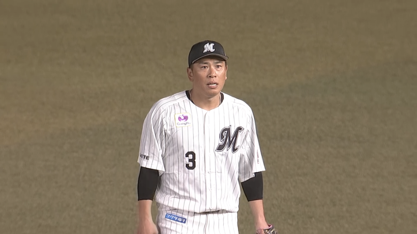 8回表・M角中勝也 最後はライトフライを捕球し出場を終える!!